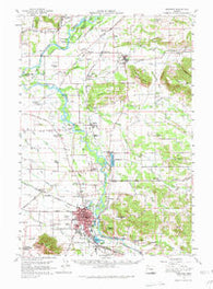 Lebanon Oregon Historical topographic map, 1:62500 scale, 15 X 15 Minute, Year 1957