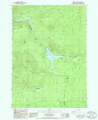 Lemolo Lake Oregon Historical topographic map, 1:24000 scale, 7.5 X 7.5 Minute, Year 1986