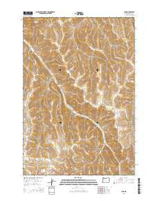 Lena Oregon Current topographic map, 1:24000 scale, 7.5 X 7.5 Minute, Year 2014