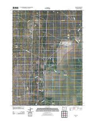 Lenz Oregon Historical topographic map, 1:24000 scale, 7.5 X 7.5 Minute, Year 2011