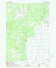 Lenz Oregon Historical topographic map, 1:24000 scale, 7.5 X 7.5 Minute, Year 1988