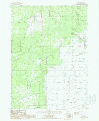 Lenz Oregon Historical topographic map, 1:24000 scale, 7.5 X 7.5 Minute, Year 1988