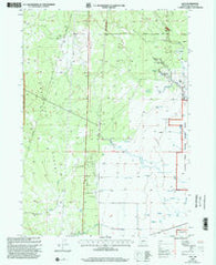 Lenz Oregon Historical topographic map, 1:24000 scale, 7.5 X 7.5 Minute, Year 1999