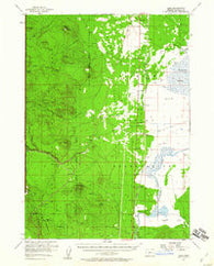 Lenz Oregon Historical topographic map, 1:62500 scale, 15 X 15 Minute, Year 1957