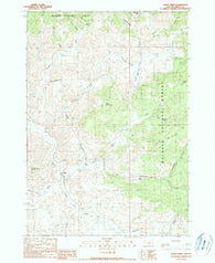 Lewis Creek Oregon Historical topographic map, 1:24000 scale, 7.5 X 7.5 Minute, Year 1990