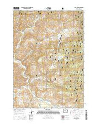 Lewis Creek Oregon Current topographic map, 1:24000 scale, 7.5 X 7.5 Minute, Year 2014