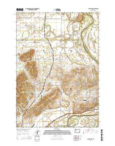 Lewisburg Oregon Current topographic map, 1:24000 scale, 7.5 X 7.5 Minute, Year 2014