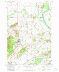 Lewisburg Oregon Historical topographic map, 1:24000 scale, 7.5 X 7.5 Minute, Year 1970