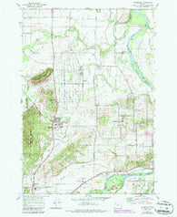 Lewisburg Oregon Historical topographic map, 1:24000 scale, 7.5 X 7.5 Minute, Year 1970