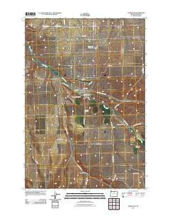 Lexington Oregon Historical topographic map, 1:24000 scale, 7.5 X 7.5 Minute, Year 2011
