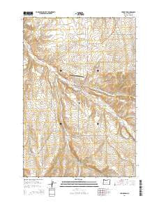 Lexington Oregon Current topographic map, 1:24000 scale, 7.5 X 7.5 Minute, Year 2014