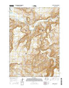 Liggett Table Oregon Current topographic map, 1:24000 scale, 7.5 X 7.5 Minute, Year 2014