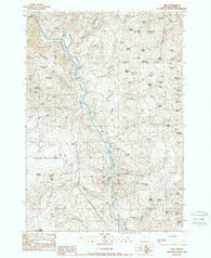 Lime Oregon Historical topographic map, 1:24000 scale, 7.5 X 7.5 Minute, Year 1988