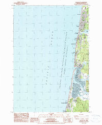 Lincoln City Oregon Historical topographic map, 1:24000 scale, 7.5 X 7.5 Minute, Year 1984