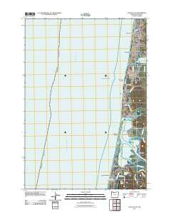 Lincoln City Oregon Historical topographic map, 1:24000 scale, 7.5 X 7.5 Minute, Year 2011