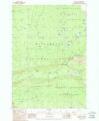 Linton Lake Oregon Historical topographic map, 1:24000 scale, 7.5 X 7.5 Minute, Year 1988