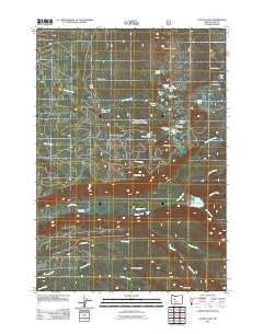 Linton Lake Oregon Historical topographic map, 1:24000 scale, 7.5 X 7.5 Minute, Year 2011