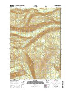 Lionshead Oregon Current topographic map, 1:24000 scale, 7.5 X 7.5 Minute, Year 2014