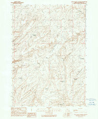 Little Black Canyon Oregon Historical topographic map, 1:24000 scale, 7.5 X 7.5 Minute, Year 1990