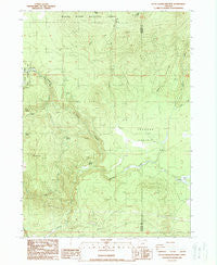 Little Chinquapin Mtn Oregon Historical topographic map, 1:24000 scale, 7.5 X 7.5 Minute, Year 1988