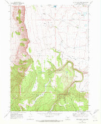 Little Honey Creek Oregon Historical topographic map, 1:24000 scale, 7.5 X 7.5 Minute, Year 1968