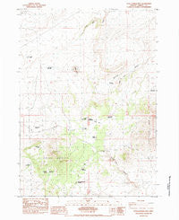 Little Juniper Mountain Oregon Historical topographic map, 1:24000 scale, 7.5 X 7.5 Minute, Year 1984