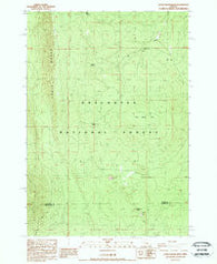 Little Squaw Back Oregon Historical topographic map, 1:24000 scale, 7.5 X 7.5 Minute, Year 1988