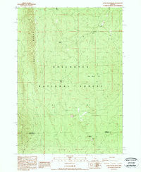Little Squaw Back Oregon Historical topographic map, 1:24000 scale, 7.5 X 7.5 Minute, Year 1988