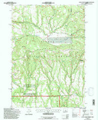 Little Summit Prairie Oregon Historical topographic map, 1:24000 scale, 7.5 X 7.5 Minute, Year 1992