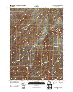 Little Black Canyon Oregon Historical topographic map, 1:24000 scale, 7.5 X 7.5 Minute, Year 2011