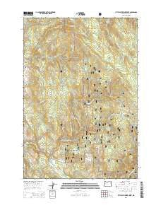 Little Catherine Creek Oregon Current topographic map, 1:24000 scale, 7.5 X 7.5 Minute, Year 2014