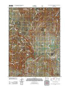Little Chinquapin Mountain Oregon Historical topographic map, 1:24000 scale, 7.5 X 7.5 Minute, Year 2011