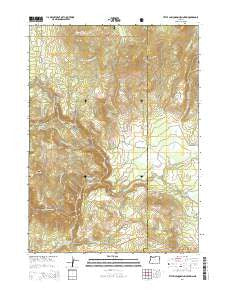 Little Chinquapin Mountain Oregon Current topographic map, 1:24000 scale, 7.5 X 7.5 Minute, Year 2014