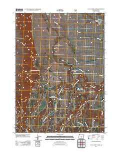 Little Honey Creek Oregon Historical topographic map, 1:24000 scale, 7.5 X 7.5 Minute, Year 2011