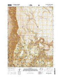 Little Honey Creek Oregon Current topographic map, 1:24000 scale, 7.5 X 7.5 Minute, Year 2014