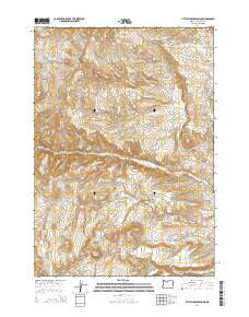 Little Juniper Spring Oregon Current topographic map, 1:24000 scale, 7.5 X 7.5 Minute, Year 2014