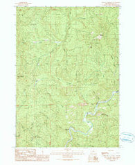 Live Oak Mountain Oregon Historical topographic map, 1:24000 scale, 7.5 X 7.5 Minute, Year 1990