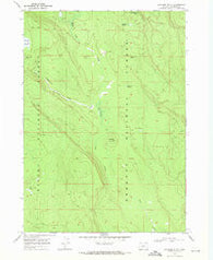 Location Butte Oregon Historical topographic map, 1:24000 scale, 7.5 X 7.5 Minute, Year 1968
