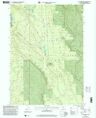 Location Butte Oregon Historical topographic map, 1:24000 scale, 7.5 X 7.5 Minute, Year 1999