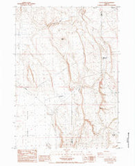 Locust Butte Oregon Historical topographic map, 1:24000 scale, 7.5 X 7.5 Minute, Year 1984