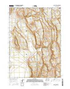 Locust Butte Oregon Current topographic map, 1:24000 scale, 7.5 X 7.5 Minute, Year 2014