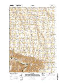 Locust Grove Oregon Current topographic map, 1:24000 scale, 7.5 X 7.5 Minute, Year 2014