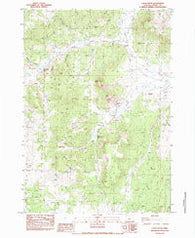Logan Butte Oregon Historical topographic map, 1:24000 scale, 7.5 X 7.5 Minute, Year 1983