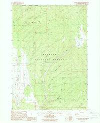 Logan Valley East Oregon Historical topographic map, 1:24000 scale, 7.5 X 7.5 Minute, Year 1988