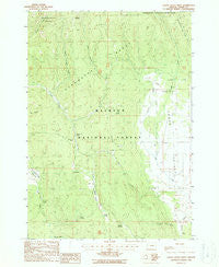 Logan Valley West Oregon Historical topographic map, 1:24000 scale, 7.5 X 7.5 Minute, Year 1988