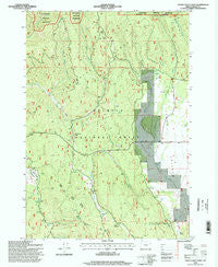 Logan Valley West Oregon Historical topographic map, 1:24000 scale, 7.5 X 7.5 Minute, Year 1996
