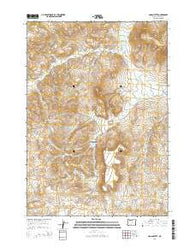 Logan Butte Oregon Current topographic map, 1:24000 scale, 7.5 X 7.5 Minute, Year 2014