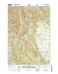 Logan Valley West Oregon Current topographic map, 1:24000 scale, 7.5 X 7.5 Minute, Year 2014