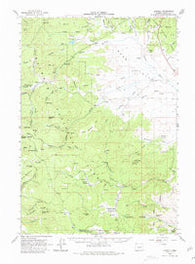 Logdell Oregon Historical topographic map, 1:62500 scale, 15 X 15 Minute, Year 1961