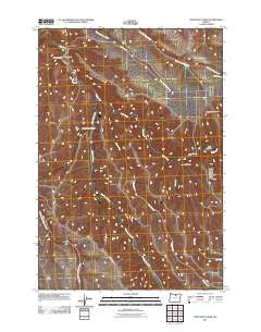 Lone Rock Creek Oregon Historical topographic map, 1:24000 scale, 7.5 X 7.5 Minute, Year 2011